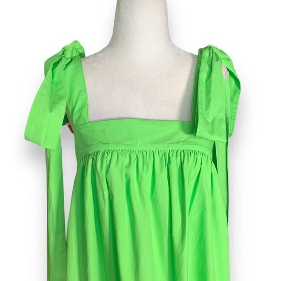 Christopher John Roger’s X Target Dress Bright Green High Low Tie Bow Detail - Picture 2 of 10